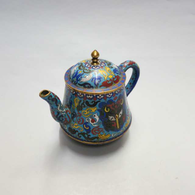 Cloisonné Enamel Teapot, First Half 20th Century