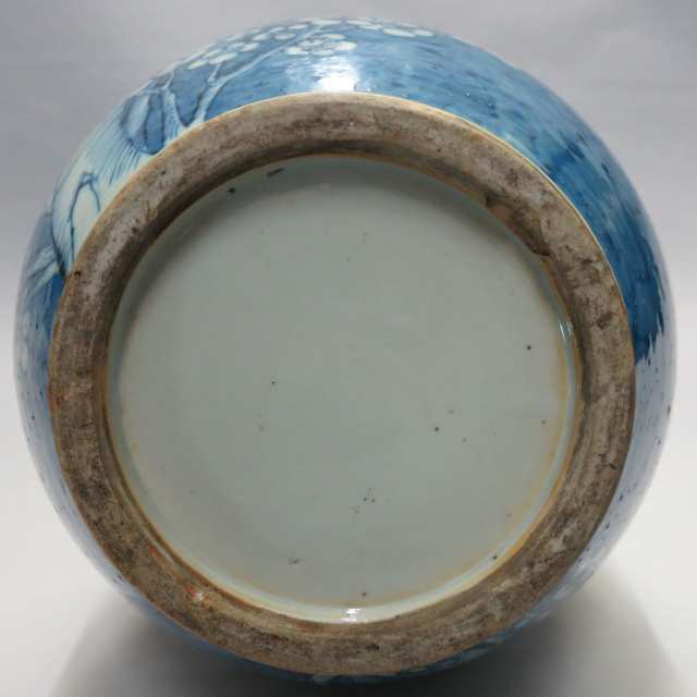 Blue and White ‘Prunus Flower’ Double Gourd Vase