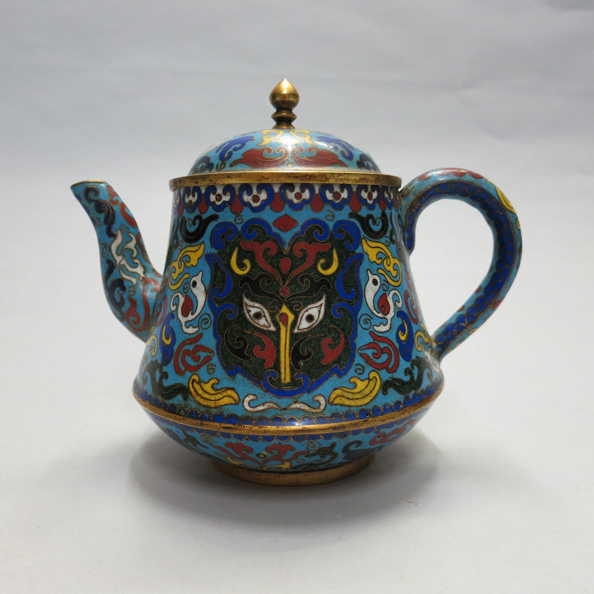 Cloisonné Enamel Teapot, First Half 20th Century