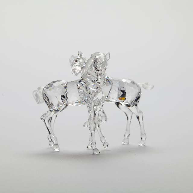 Two Pieces of Swarovski Crystal Horses, 1998/2003
