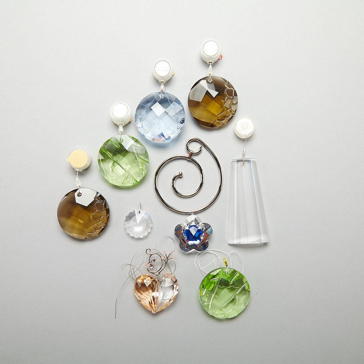 Eight Swarovski Crystal Pieces, late 20th/early 21st century