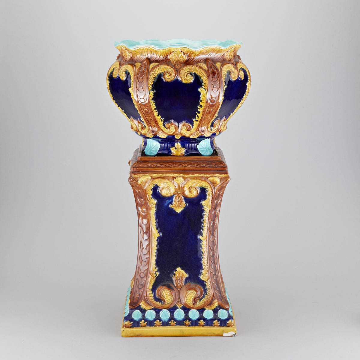 Wardle Majolica Jardinière and Stand, c.1900