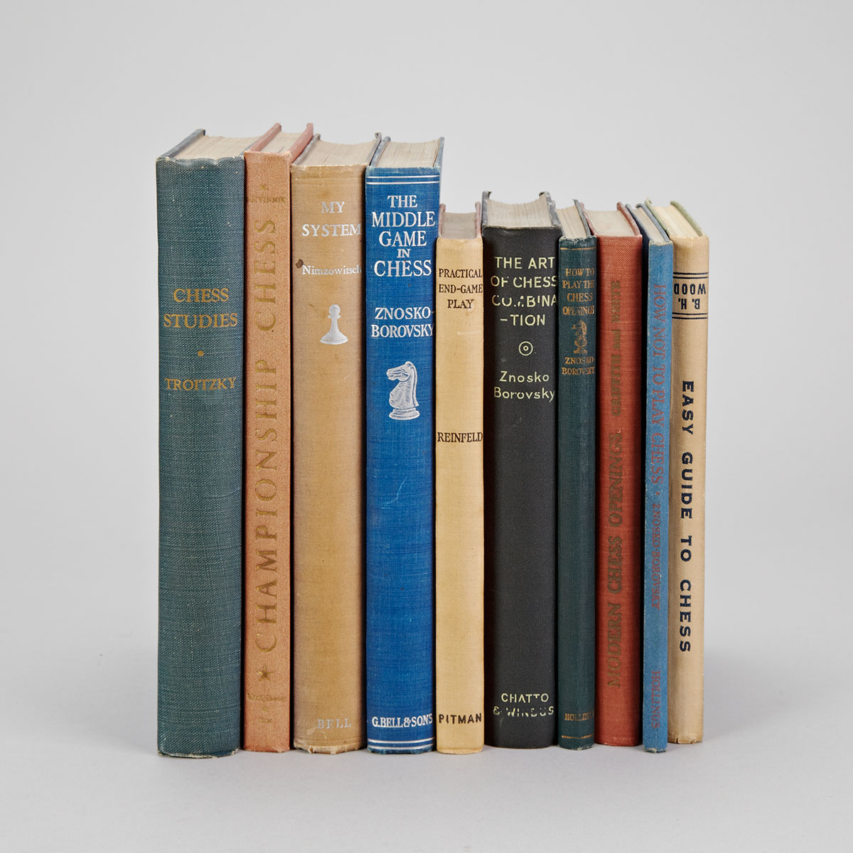 Ten mid 20th century Volumes on Chess Theory