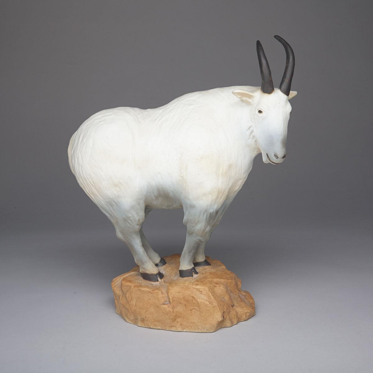Bing & Grøndahl Stoneware Figure of a Mountain Goat, 90/750, 20th century