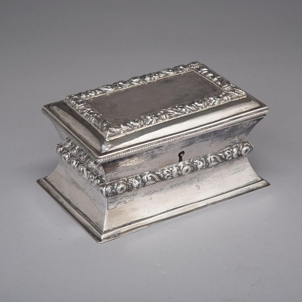 Austrian Silver Sugar Box, Vienna, 1837