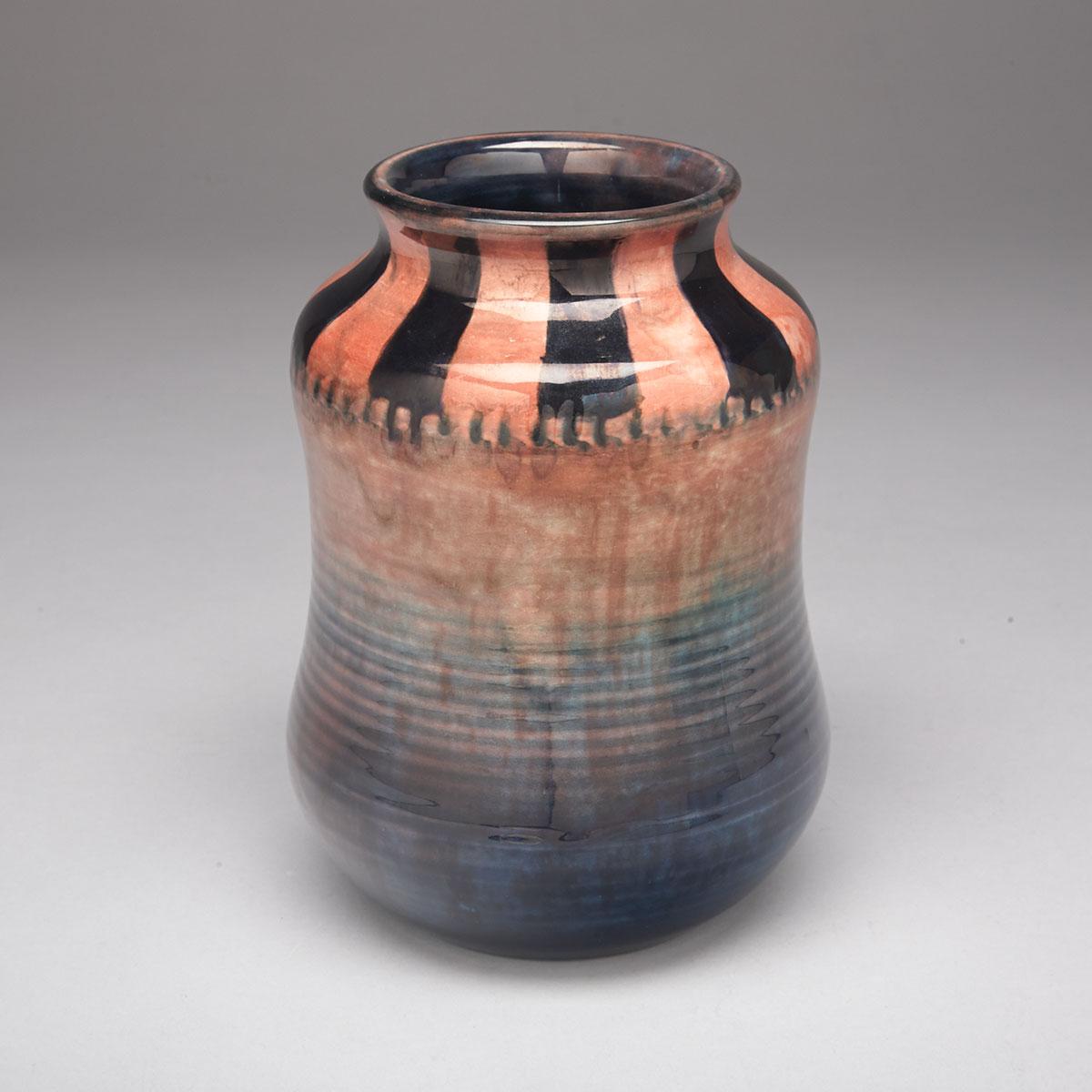 Moorcroft Flambé Natural Pottery Vase, 1930s
