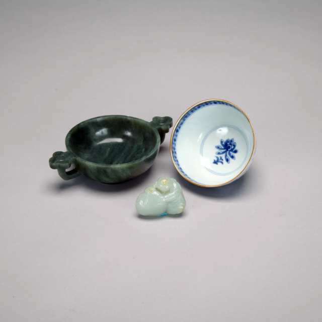 Export Blue and White Teacup, Kangxi Period (1664-1722) 