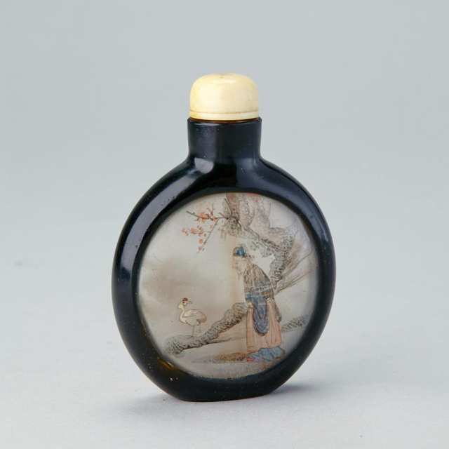 Two Interior Painted Snuff Bottles, Early 20th Century