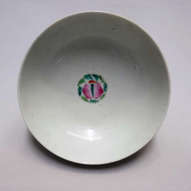 Famille Rose Porcelain Bowl, Late Qing Dynasty