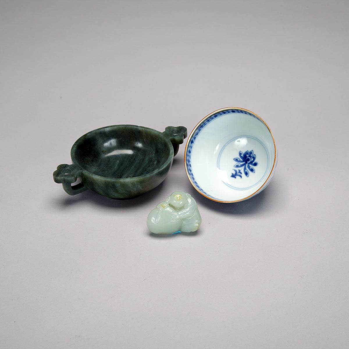 Export Blue and White Teacup, Kangxi Period (1664-1722) 