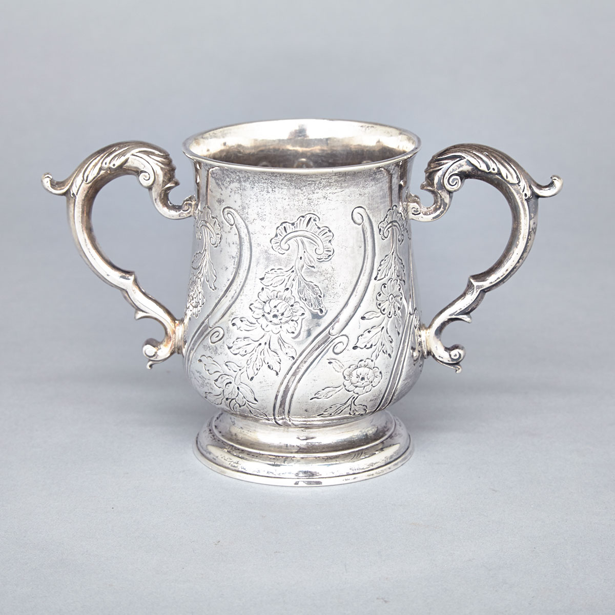 George III Scottish Silver Two-Handled Cup, Patrick Robertson, Edinburgh, 1767