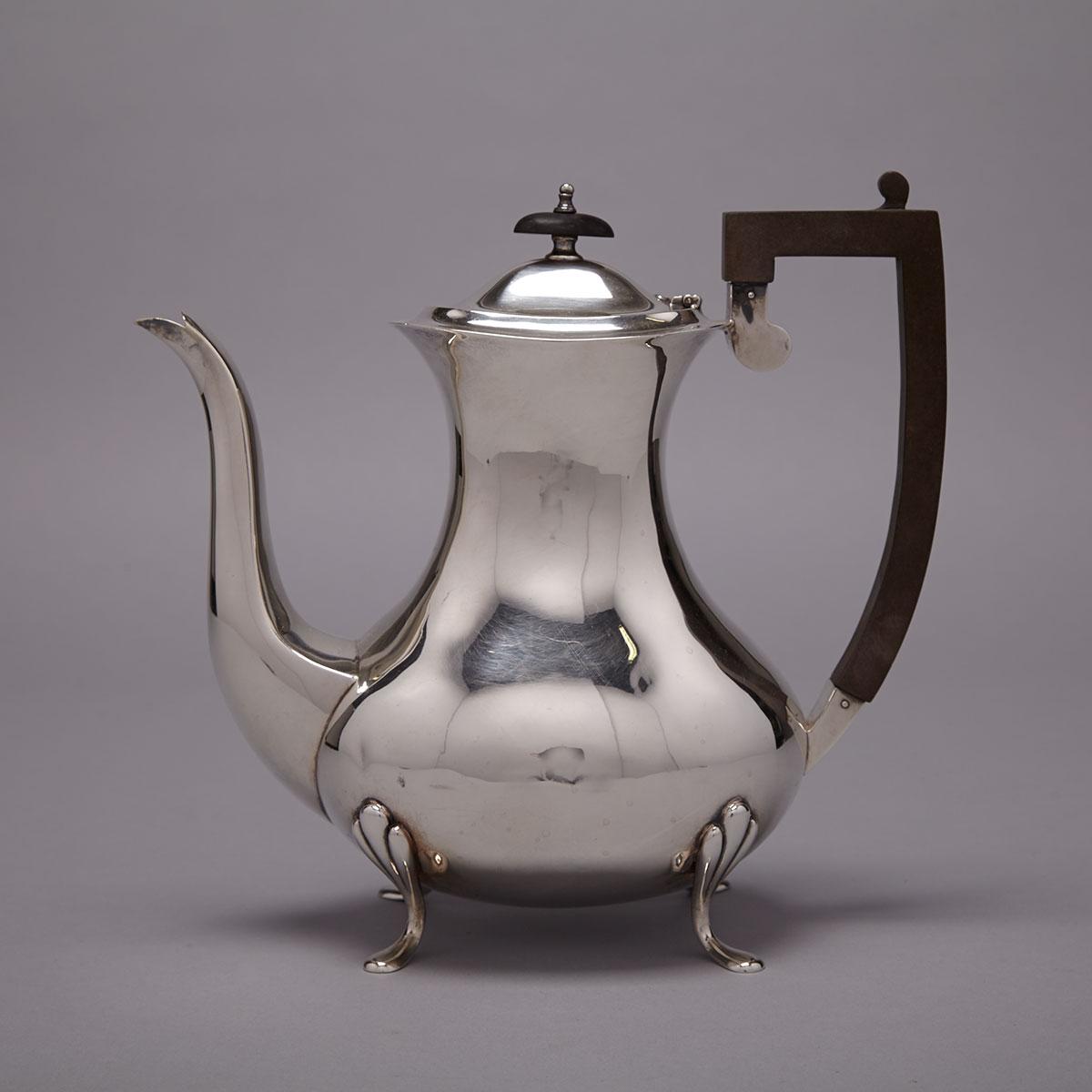 Canadian Silver Coffee Pot, J.E. Ellis & Co., Toronto, Ont., early 20th century
