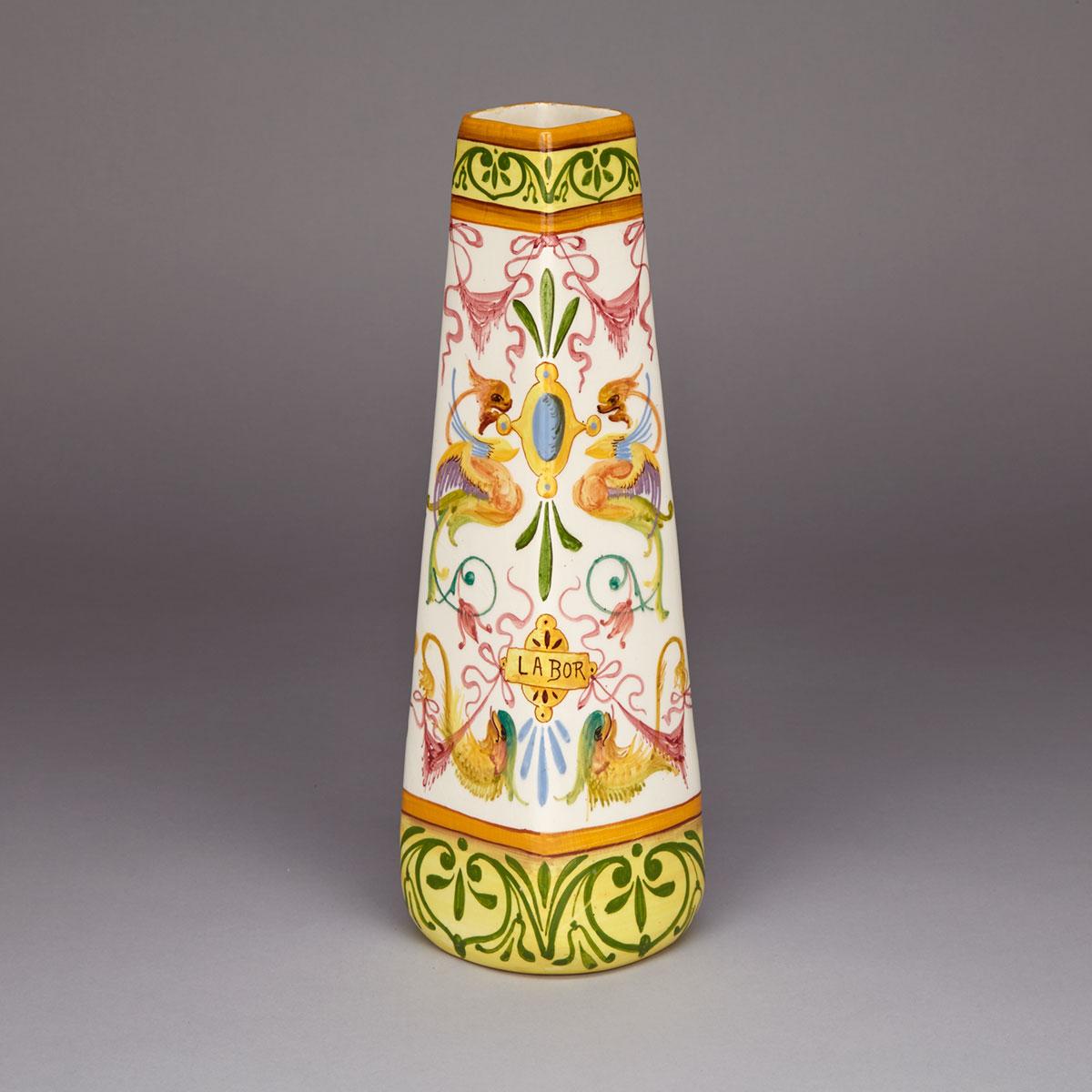 Jerome Massier Faience Vase, 20th century
