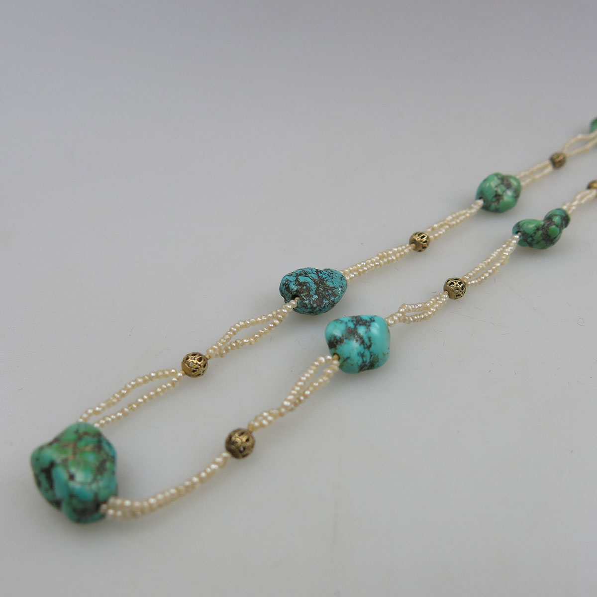 Double Strand Seed Pearl Necklace