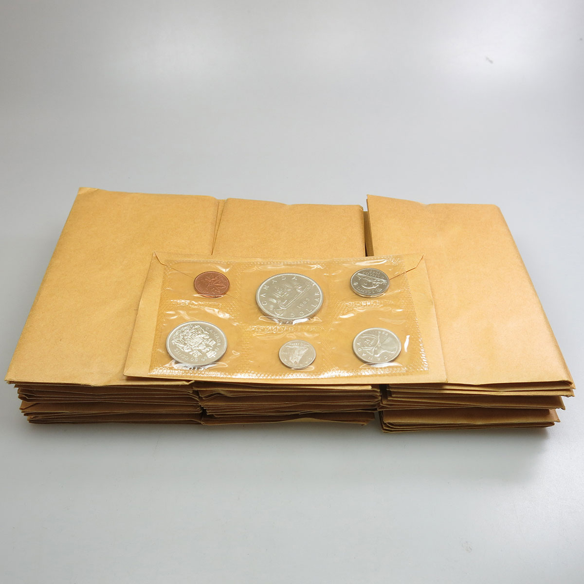 45 Canadian 1965 Uncirculated Coin Sets