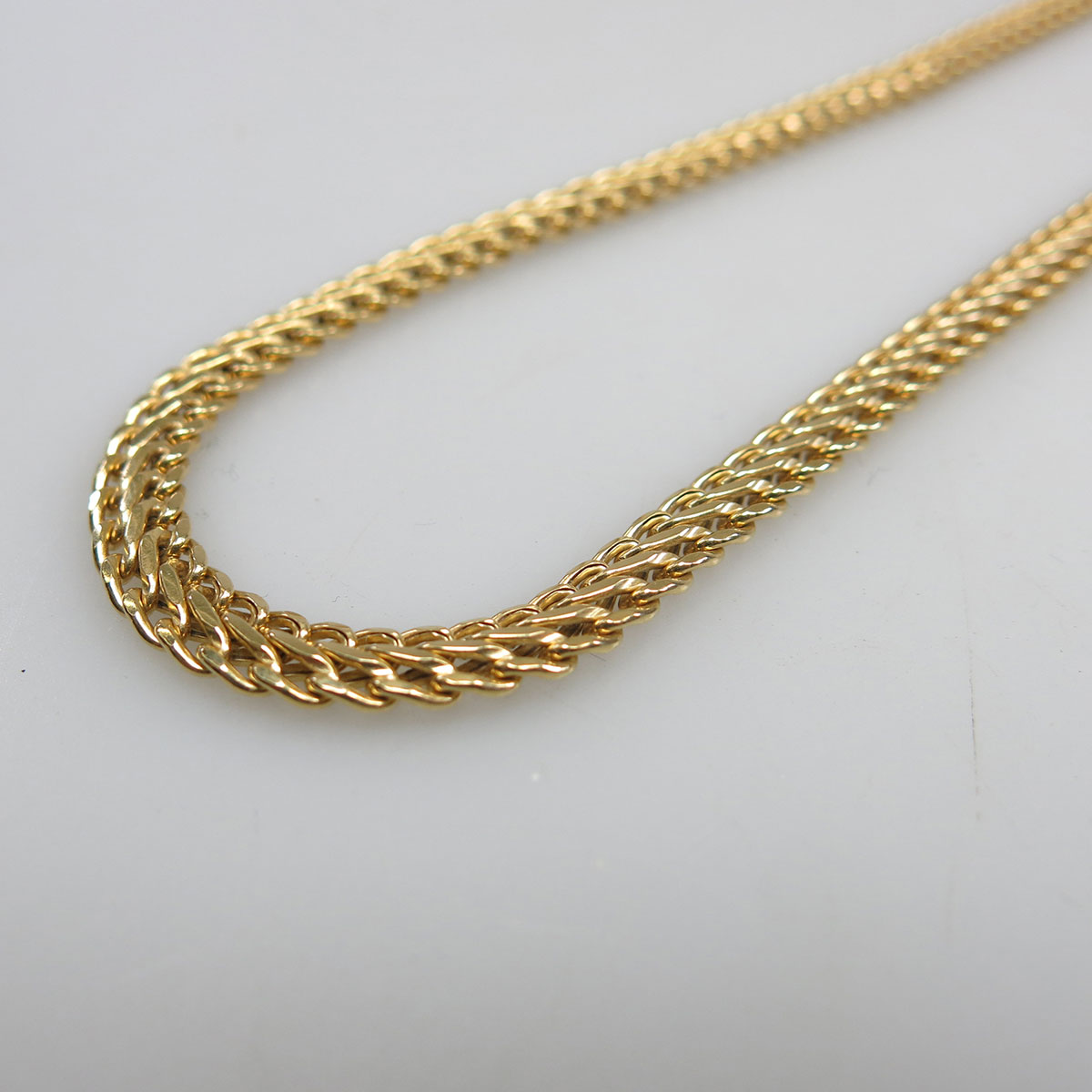 18k Yellow Gold Double Curb Link Chain