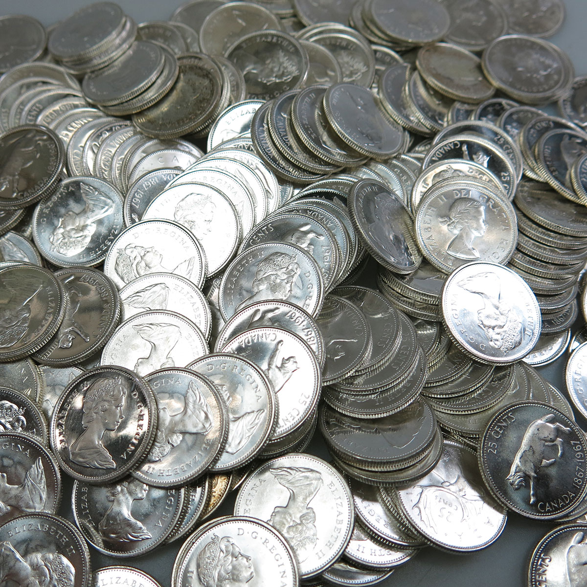 357 Canadian Silver Quarters