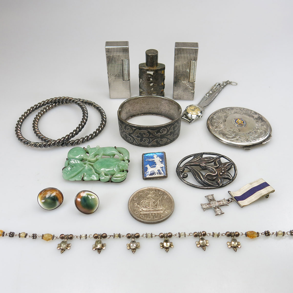 Small Quantity Of Silver Jewellery, Etc