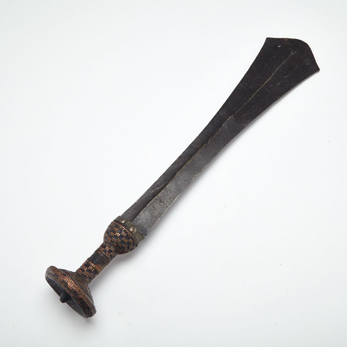 African Kuba Prestige War Sword (Iiwoon), Zaire, 19th century