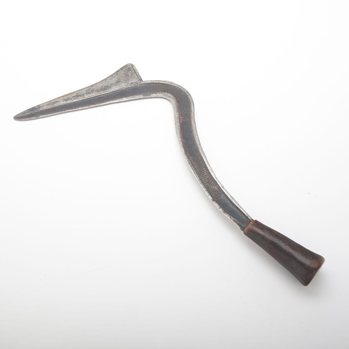 African Ngombe Sickle Knife, 19th century
