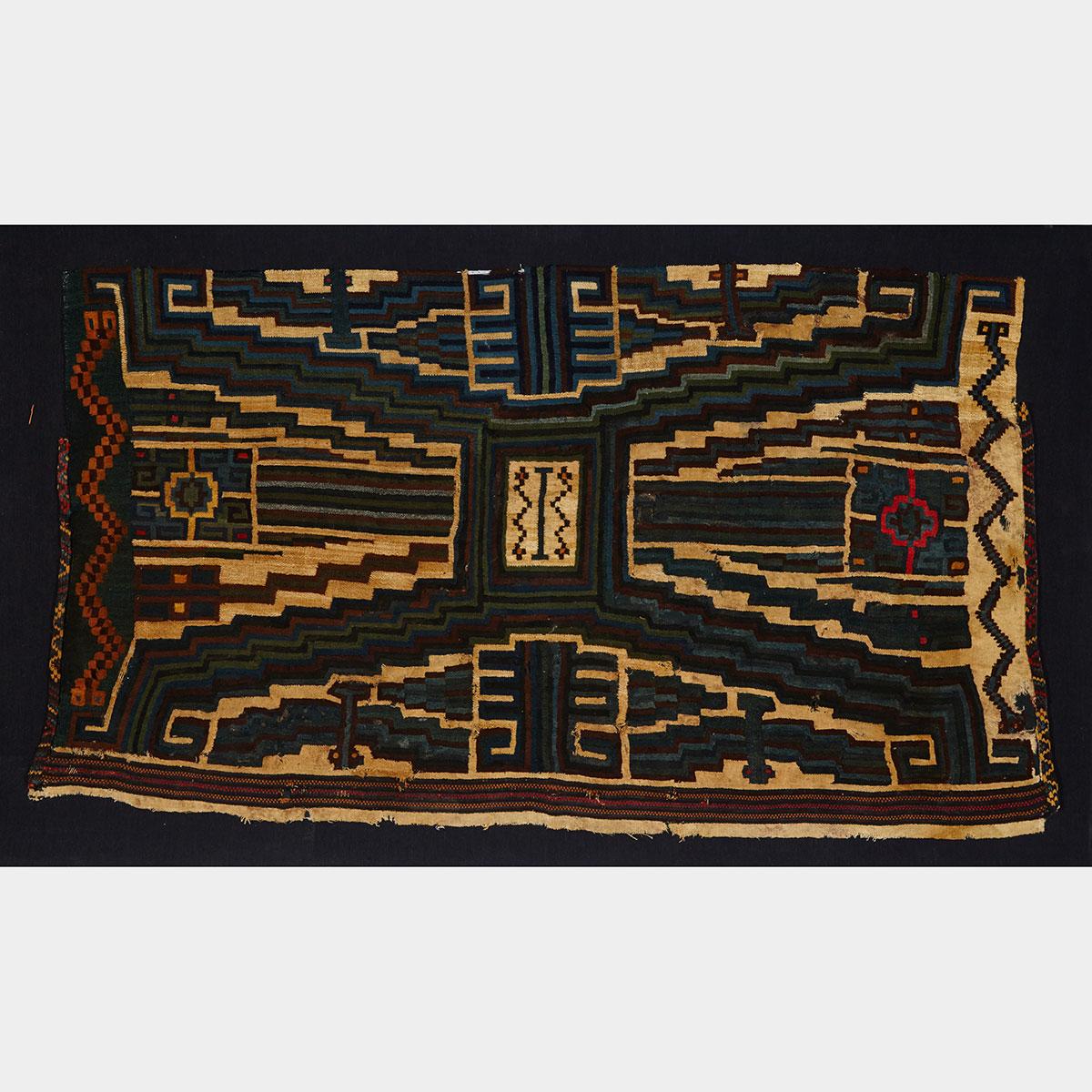 Peruvian pre-Columbian Siguas Culture Multicoloured Textile Panel, 500 B.C. - 100 A.D.