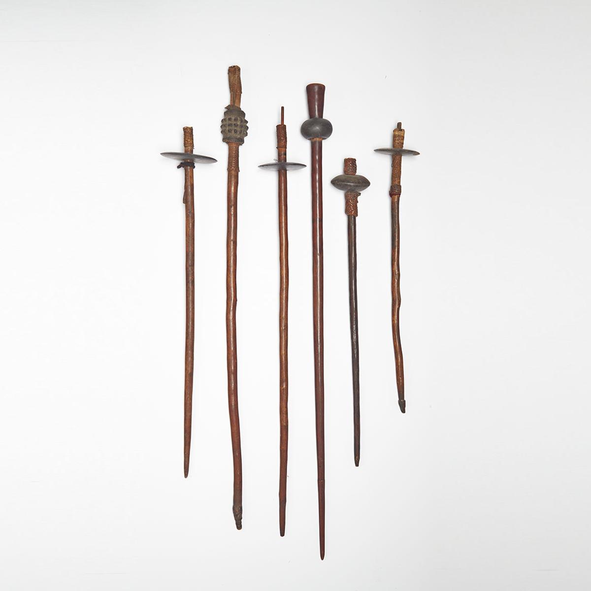 Six Papua New Guinea Clubs, 19th/early 20th century