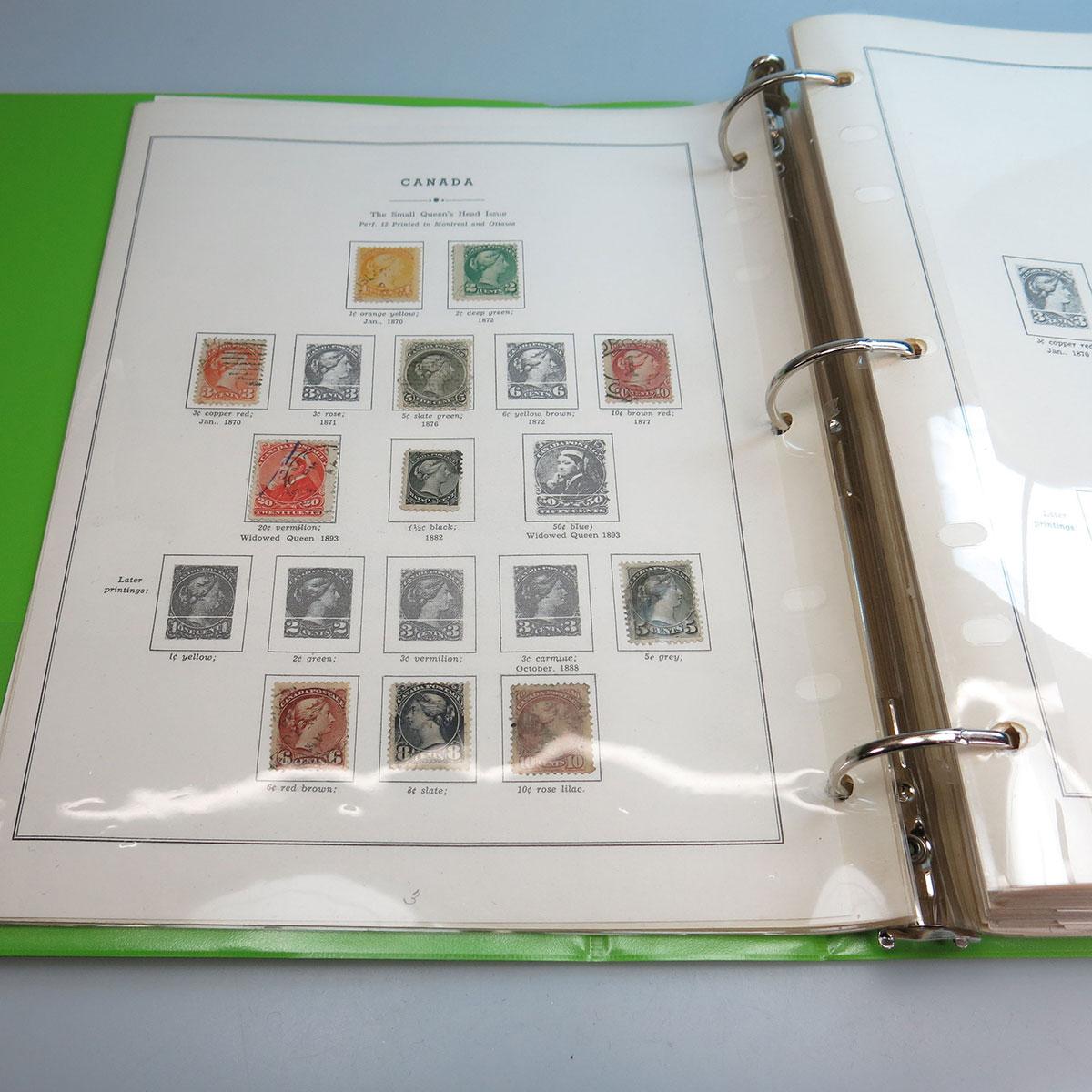 Binder Of Various Canadian Stamps