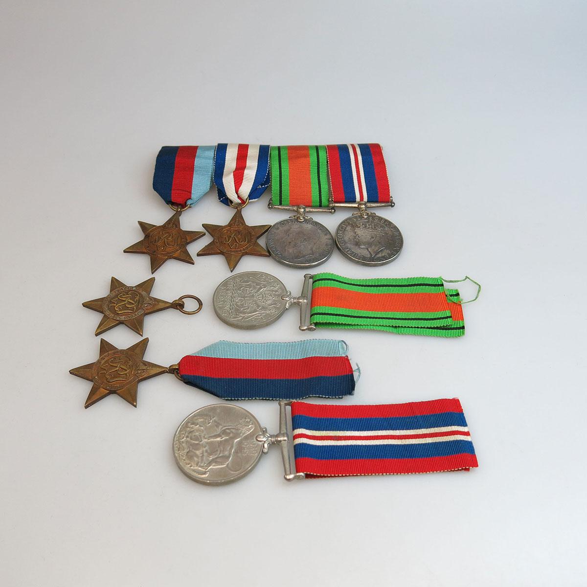 8 Various WWII Medals