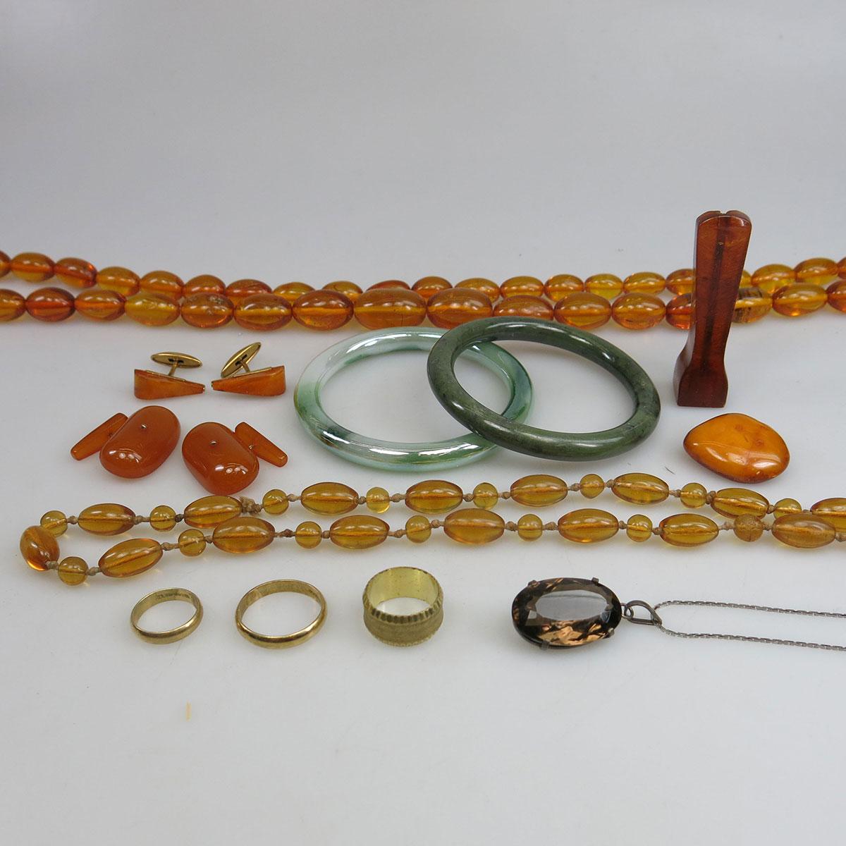 Quantity Of Amber Jewellery