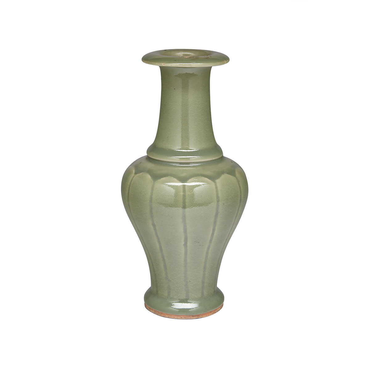 Longquan Celadon Bottle Vase, Possibly Ming Dynasty 