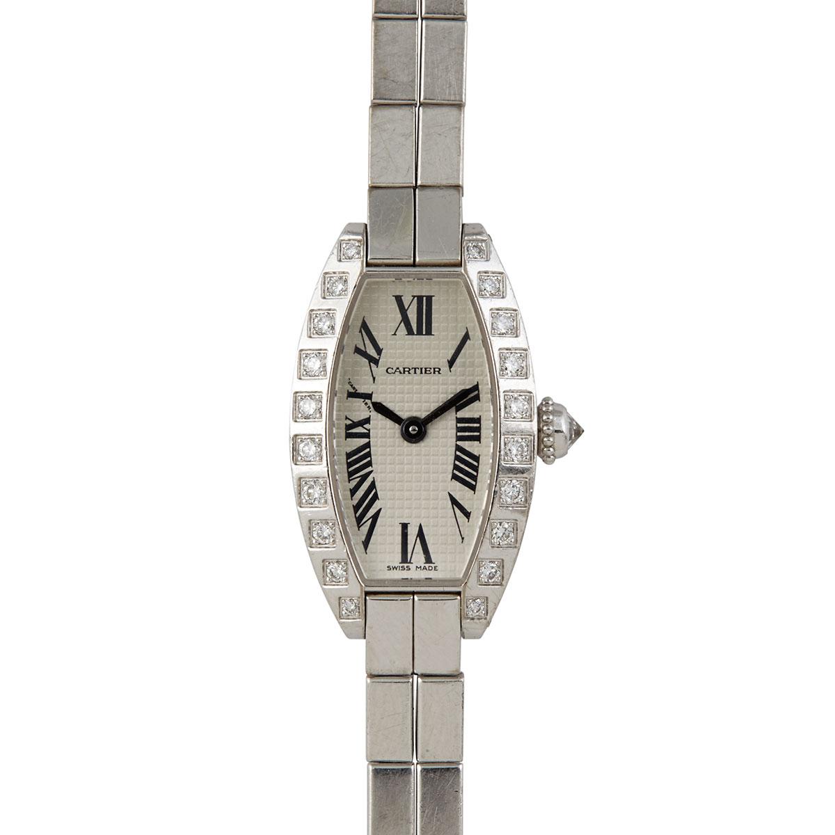Lady’s Cartier Mini Tonneau Wristwatch