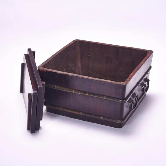Large Rosewood Ice Chest, Early 20th Century