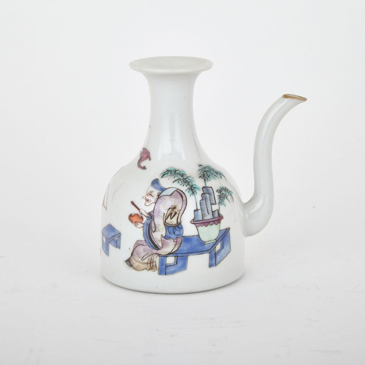 Small Famille Rose Wine Ewer