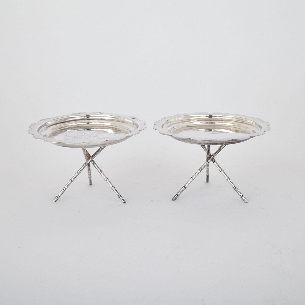 Pair of Export Silver Stands, Circa 1900
