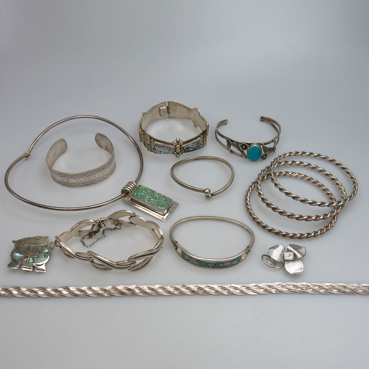 Quantity Of Silver And Silver-Plated Jewellery