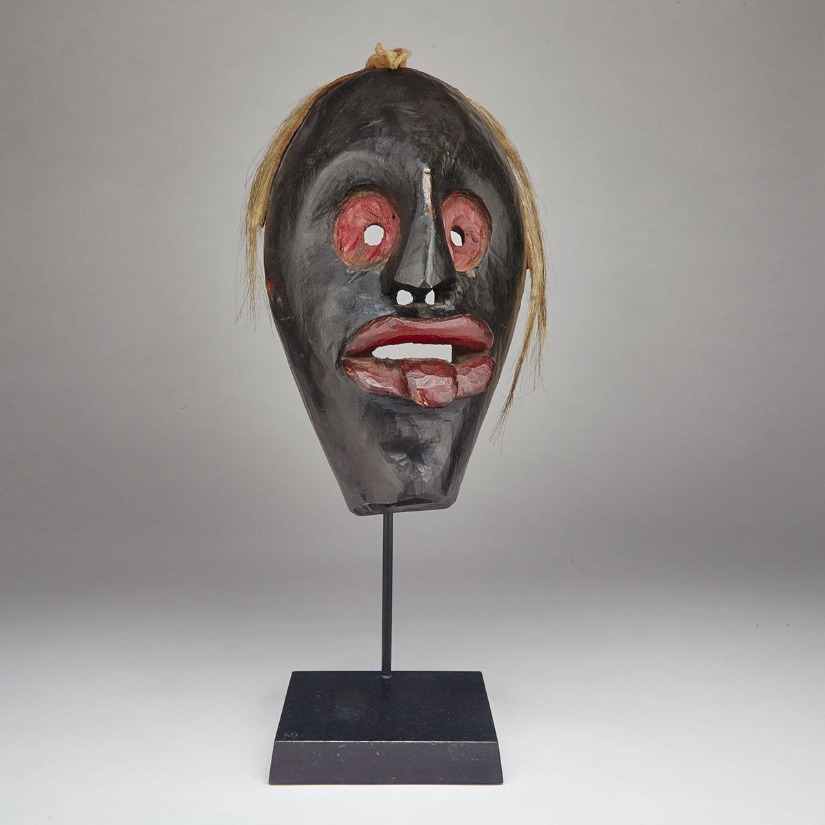 North American Iroquois Indian False Face Society Mask, 19th/20th century