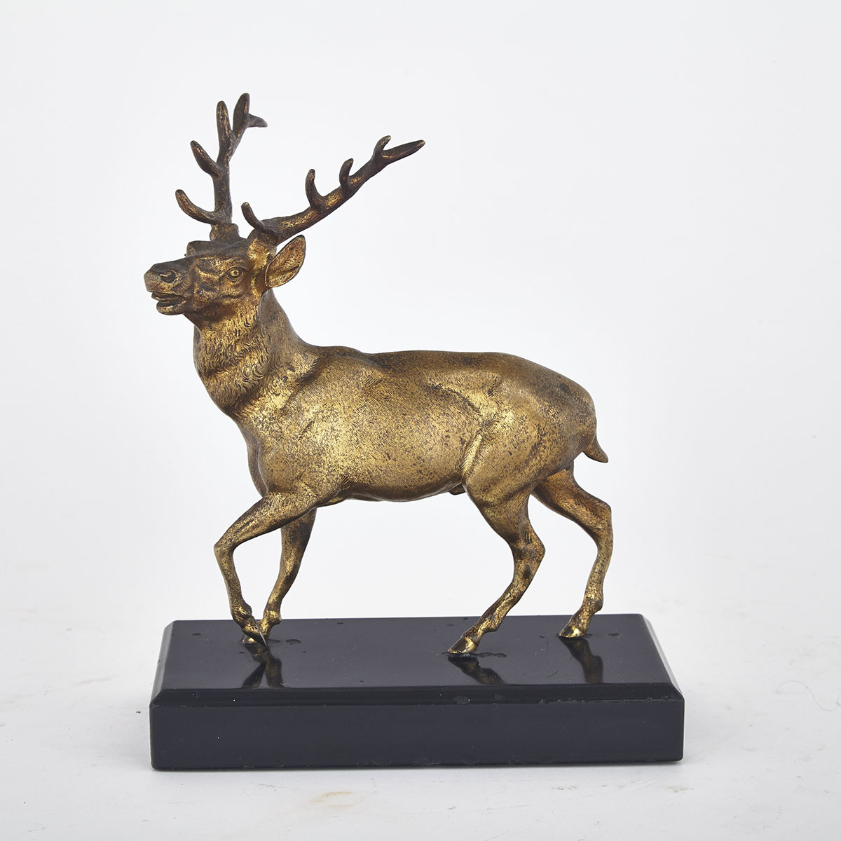 Gilt Bronze Model of a Stag, late 19th century