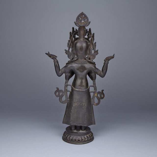 Bronze Figure of a Standing Buddhist Deity, Nepal