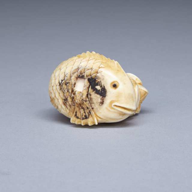 Small Ivory Okimono of Ebisu and Daikoku, Late 19th Century