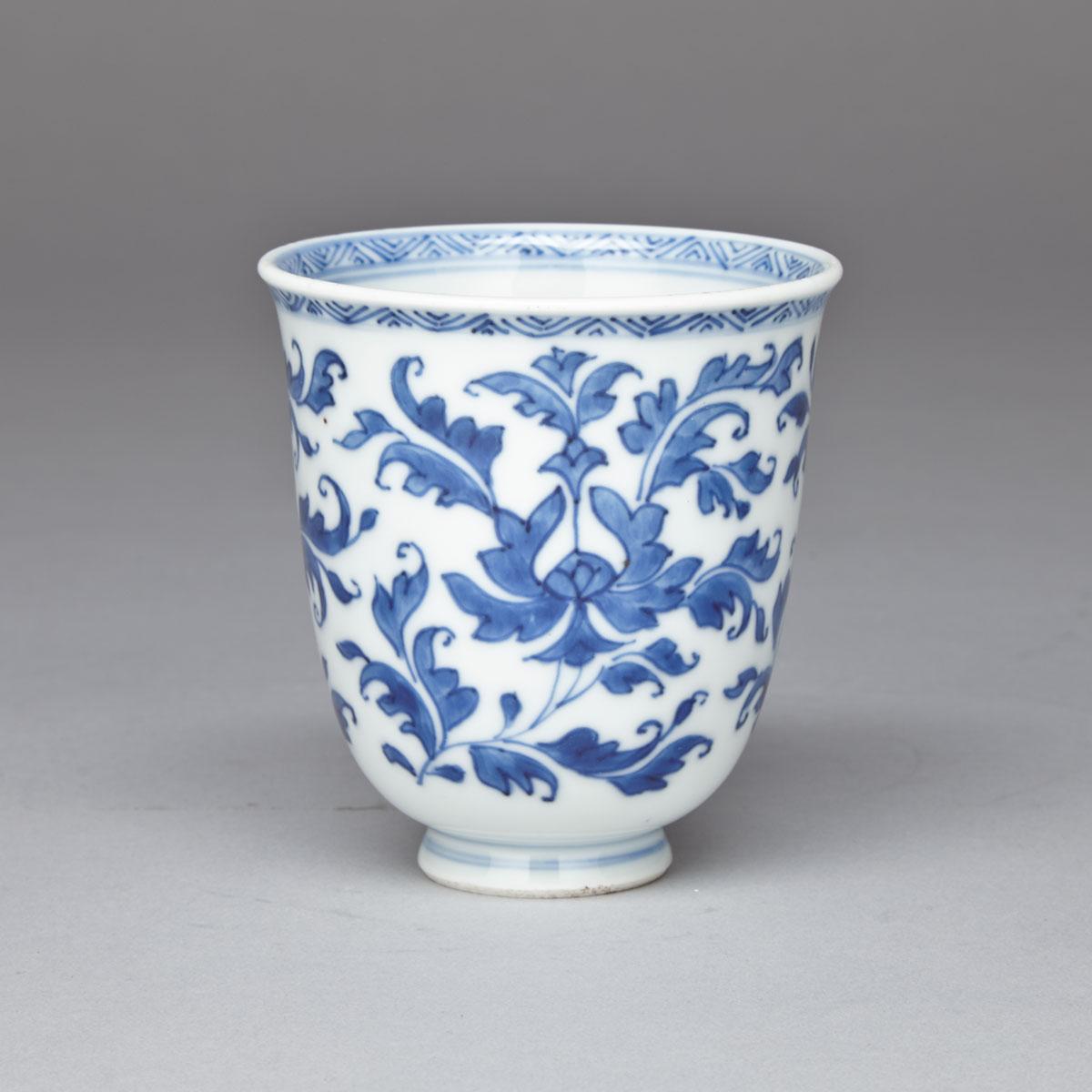 Blue and White Tea Cup, Kangxi Period (1662-1722)