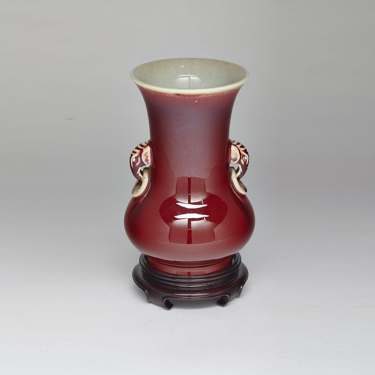 Oxblood Glazed Vase
