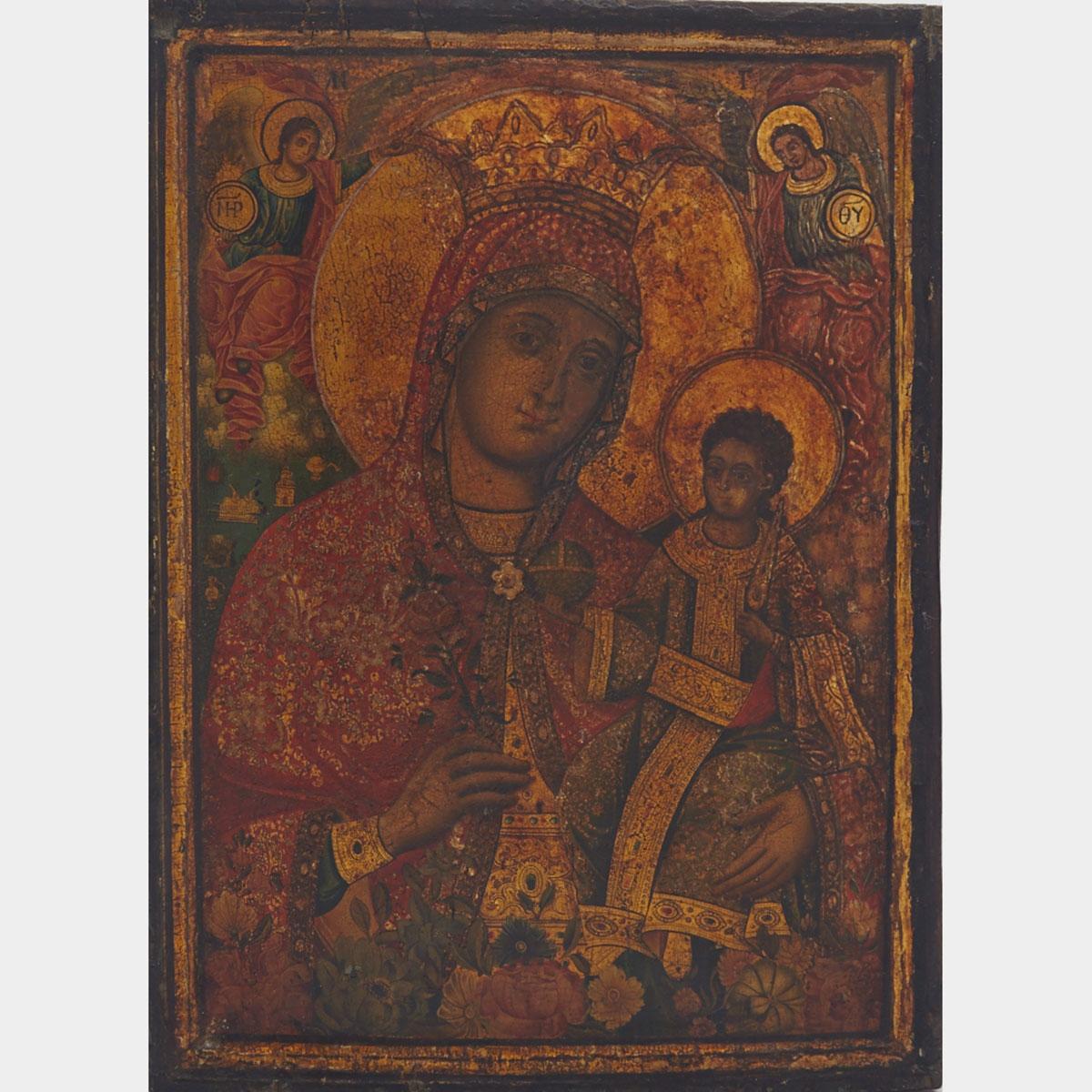 Russian Icon of the Mother of God, 19th century