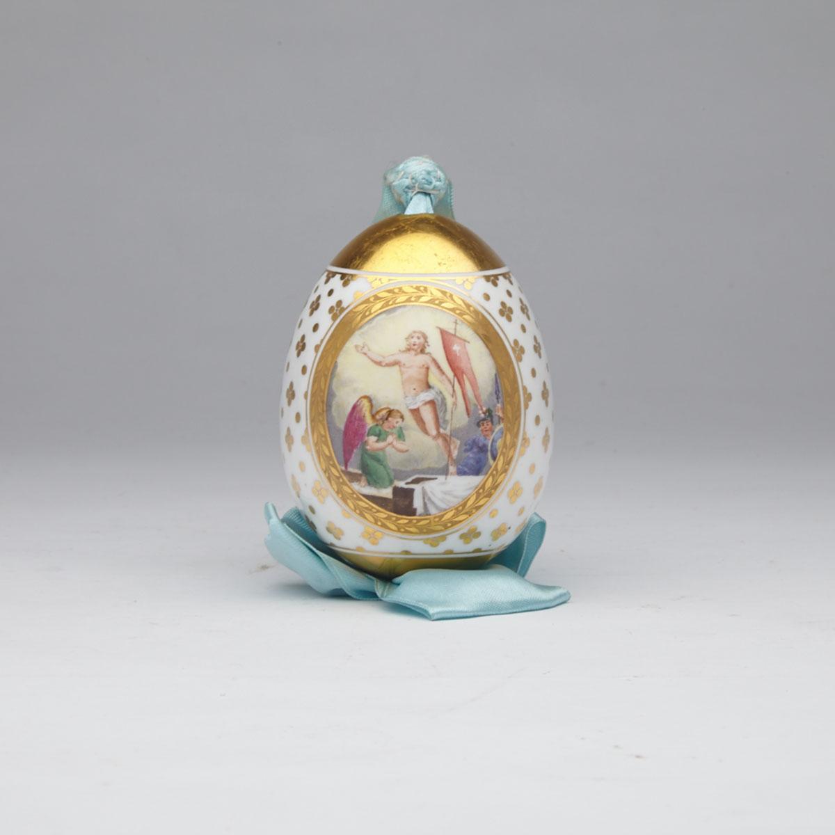 Russian Porcelain Easter Egg, c.1900