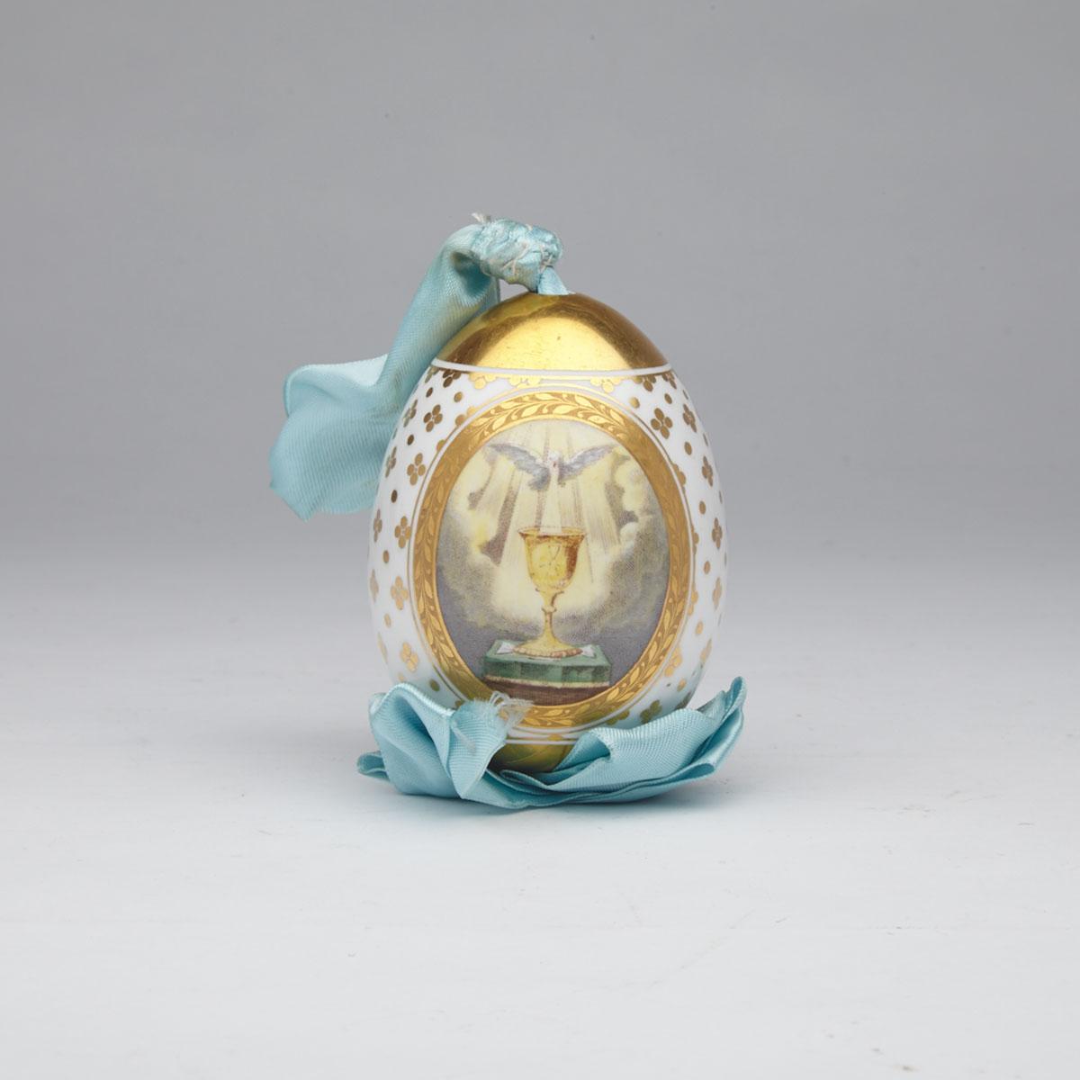 Russian Porcelain Easter Egg, c.1900