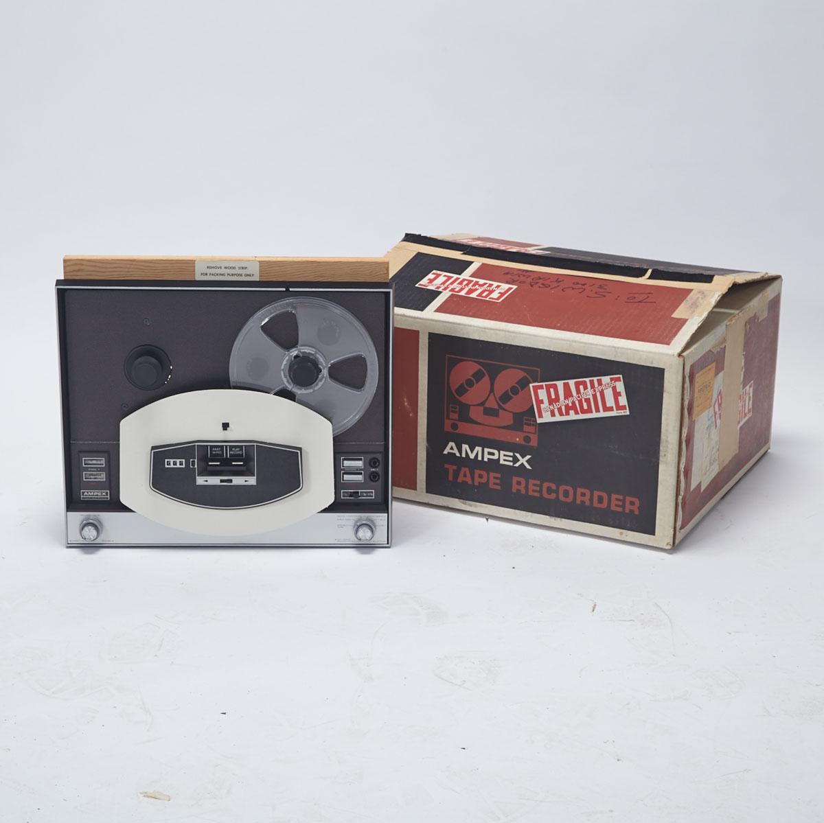 [New Old Stock] Ampex 3-Speed Deck Model 750 Reel-to-Reel Tape Recorder, c.1968