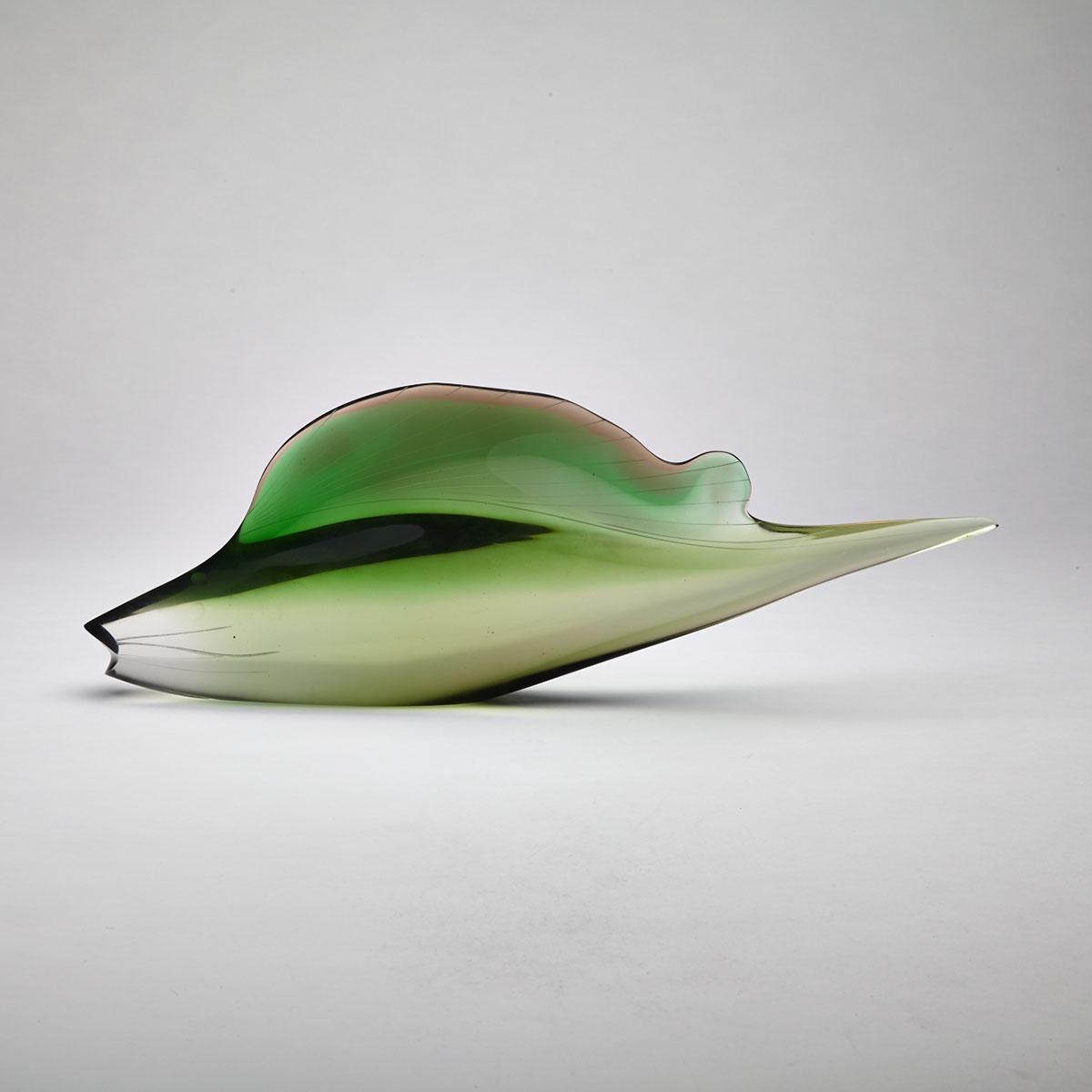 Josef Rozinek (Czechoslovakian, 1911-1992) and Stanislav Honzik (Czechoslovakian, 1926-1998), designed for Exbor, Glass Fish, 1968 