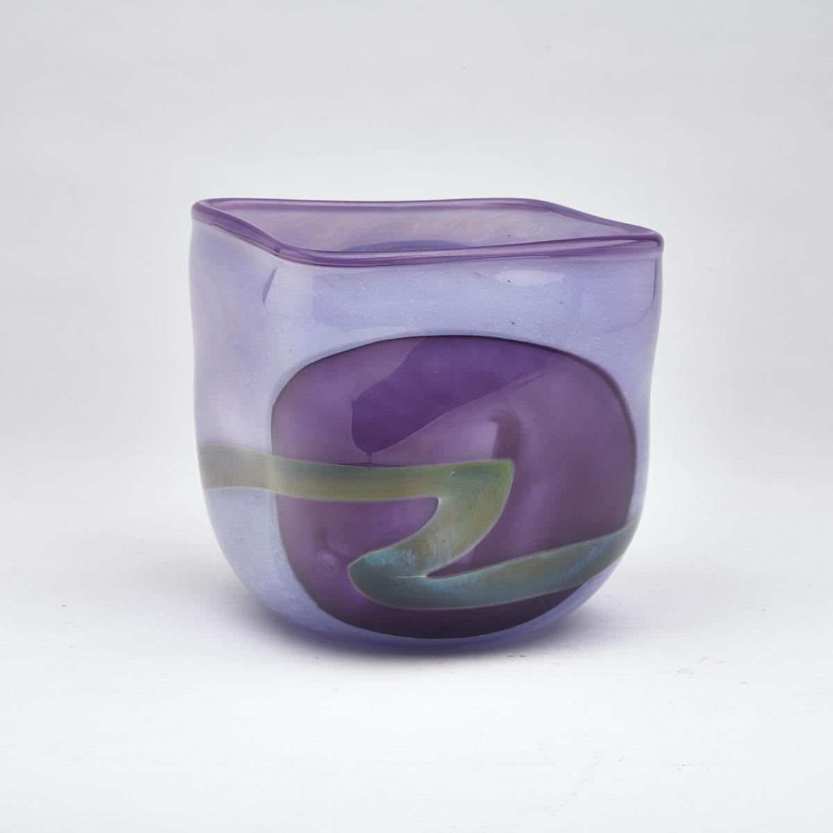David New-Small (American-Canadian, b.1945), Glass Vase, 1992