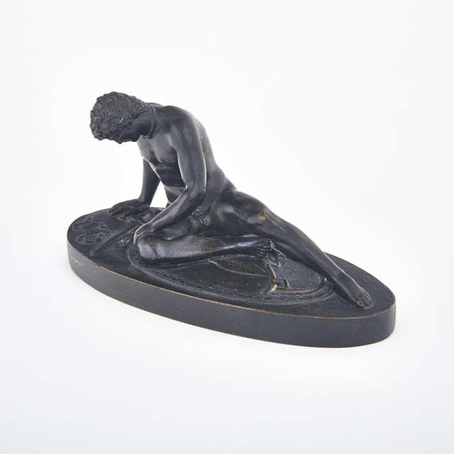Small Italian ‘Grand Tour’ Bronze Model of the Dying Gaul, After the Antique, mid 19th century