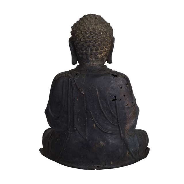 Bronze Seated Figure of Buddha, China, 16th Century
