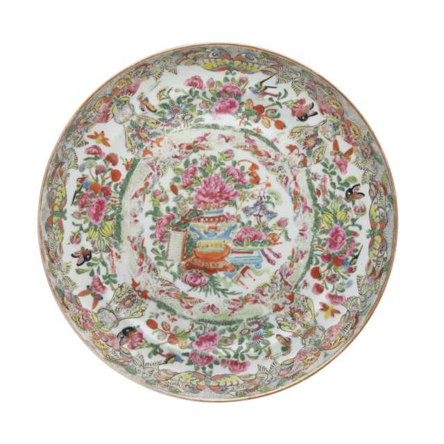 Five Export Famille Rose Dishes, 18th/19th Century